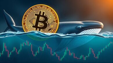 تأثیر نهنگ‌ها بر نوسانات قیمت بیت‌کوین و تتر با نمودارهای بازار