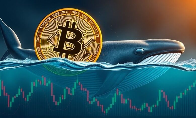 تأثیر نهنگ‌ها بر نوسانات قیمت بیت‌کوین و تتر با نمودارهای بازار