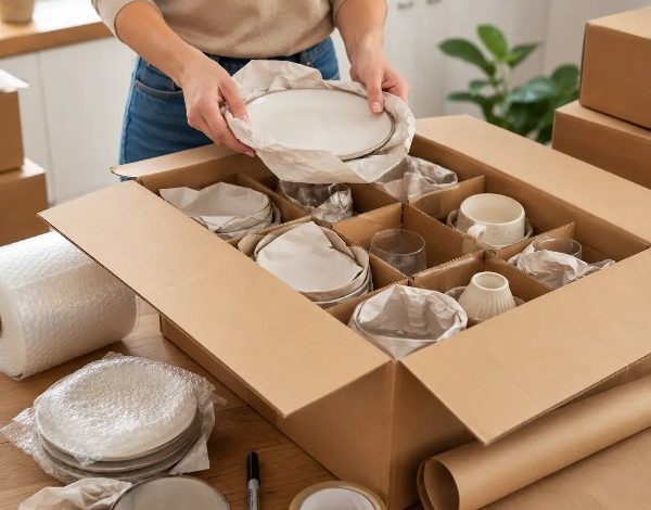 نحوه بسته‌بندی ظروف شکستنی برای اسباب‌کشی بدون آسیب